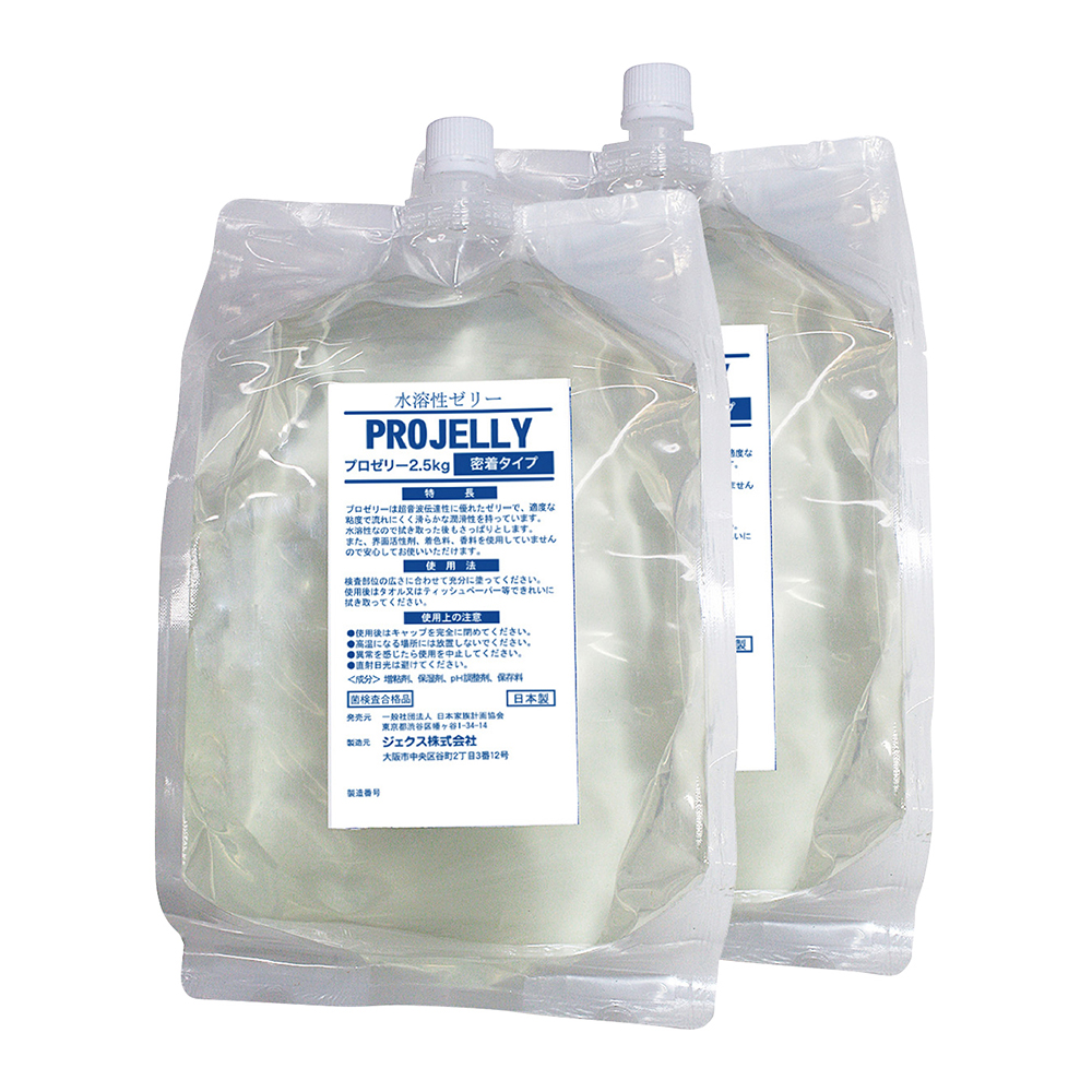 超音波検査用プロゼリー 2.5kg×2パック　密着タイプ画像