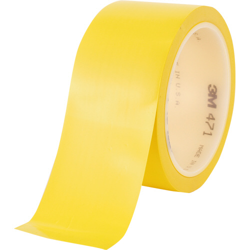 ﾌﾟﾗｽﾁｯｸﾌｨﾙﾑﾃｰﾌﾟ471 50mm×18.2m ｲｴﾛｰ 1巻画像