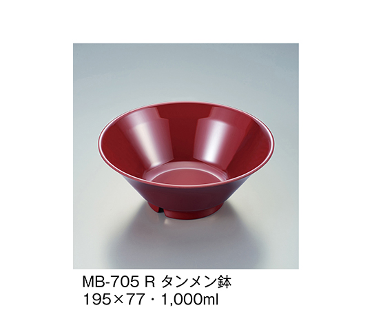タンメン鉢　赤