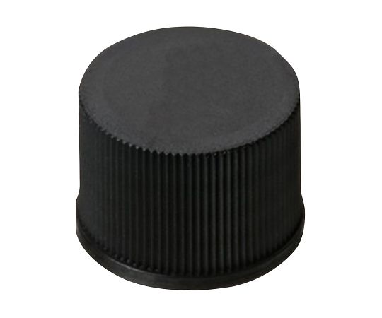 オートサンプラー用バイアル用 穴無し黒キャップ+セプタム（PTFE/ブチルゴム） 100個入画像