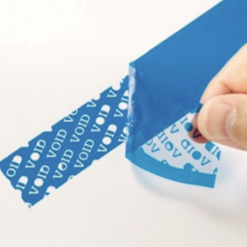 セキュリティテープ　３５×５０　ＶＯＩＤブルー画像