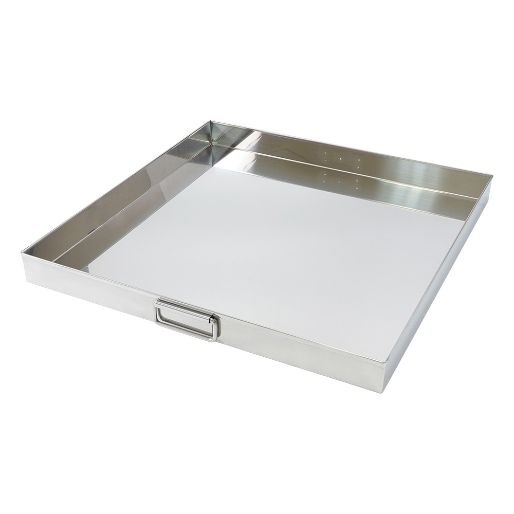 ステンレス大型バット（パタン取手付）　550×550×50mm画像