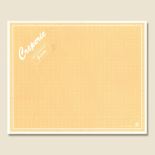 ｸﾚｰﾌﾟ包装紙/四角 ﾄﾞﾘｰﾑｽﾞ ｵﾚﾝｼﾞ 1ｾｯﾄ(4000枚:100枚×40ﾊﾟｯｸ)画像