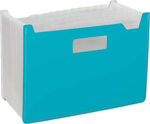 ドキュメントスタンドＡ４ヨコ２５Ｐ　ブルー　３冊入画像