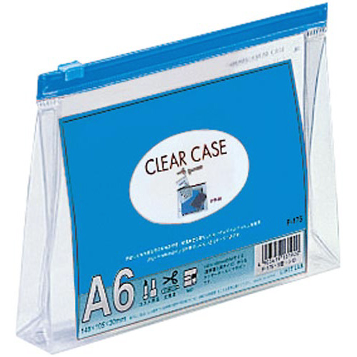 クリヤーケースマチ付き　Ａ６　Ｓ型　藍　５枚画像