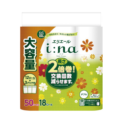 イーナトイレット　２倍巻１８Ｒ　ダブル画像