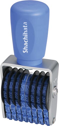 エルゴグリップ　回転ゴム印　欧文８連４号　ゴシック画像