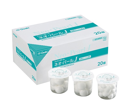 滅菌綿球（ネオパールJ（R））　φ14mm　20球/個×20個入画像