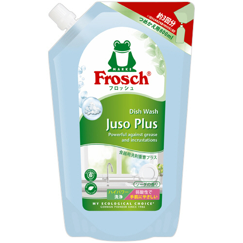 ﾌﾛｯｼｭ 食器用洗剤 重曹ﾌﾟﾗｽ 詰替用 800mL 1本画像