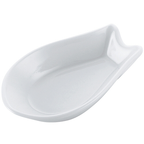 磁器 ﾚﾝｹﾞ受台 白 1個画像