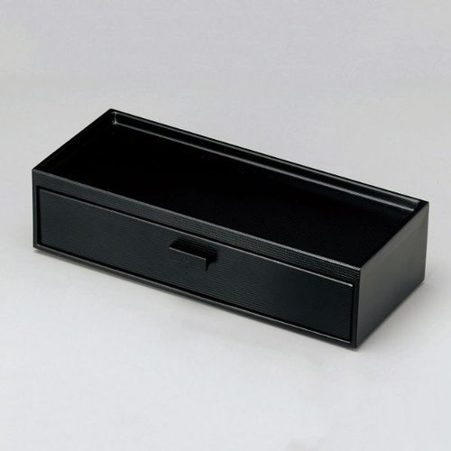 卓上品 M10-975 箸箱・カスター 黒 マイン
