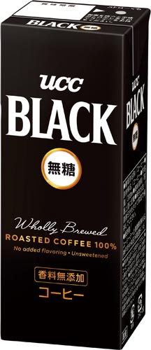ＢＬＡＣＫ無糖紙パック　２００ｍｌ　２４本