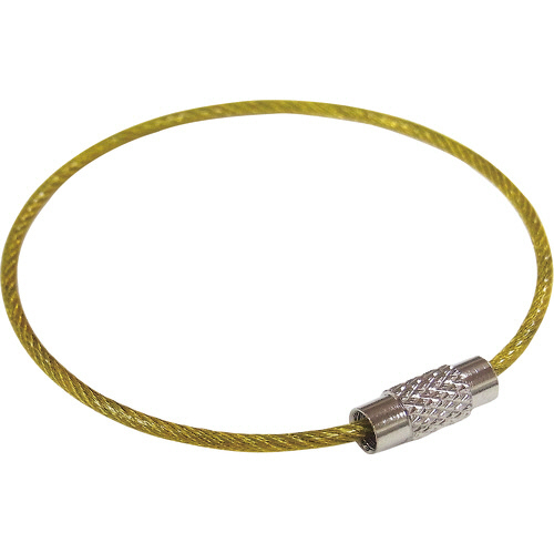 ﾋﾞﾆｺｰﾄｷｰﾜｲﾔｰ 黄 160mm 1個画像