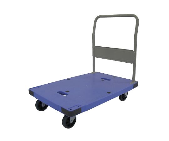 静音樹脂台車　（ハンドル固定式・ブレーキ付/300kg）