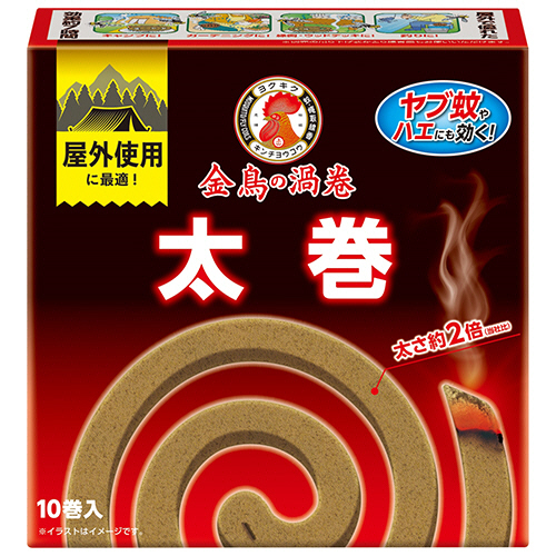 金鳥の渦巻 ﾊｴにも効く 太巻 1ﾊﾟｯｸ(10巻)画像