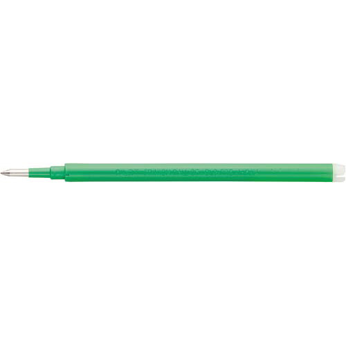 フリクション単色用替芯0.7mm グリーン パッケージが斜め上から見える状態で、色合いが鮮やかに見える。
