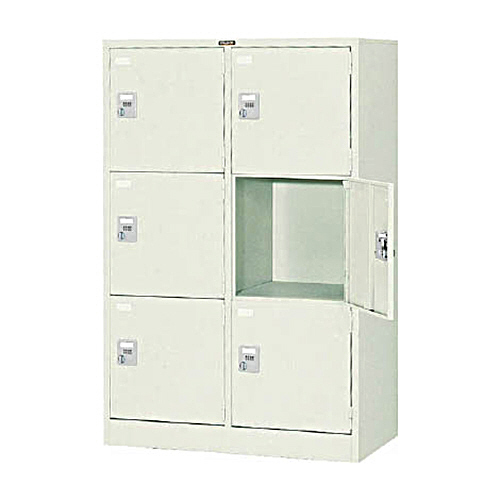 多人数用ﾛｯｶｰ6人用 900×515×H1373 手ぶらｷｰ式 1台