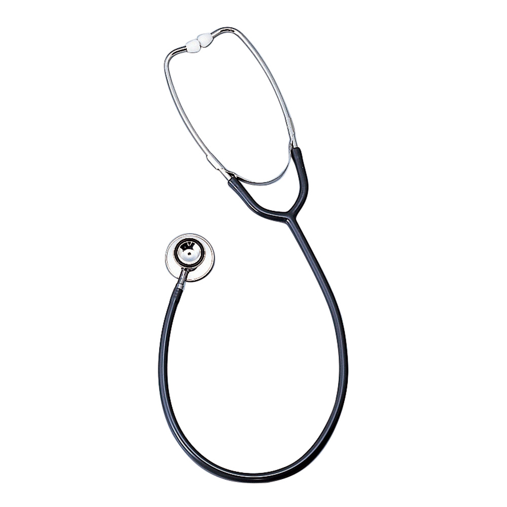 聴診器 外バネ式 シングル グレー画像