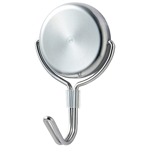 ｽﾃﾝﾚｽﾎﾞﾃﾞｨ ﾊﾟﾜｰﾏｸﾞﾈｯﾄﾌｯｸ ﾌﾗｯﾄ 耐荷重7kg ｼﾙﾊﾞｰ 1個画像