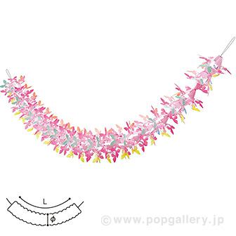 カラフル蝶々ガーランド画像