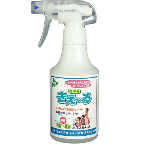 ﾊﾞｲｵで消臭 抗菌 きえーる 室内用 無香 ｽﾌﾟﾚｰﾀｲﾌﾟ 280ml 1本画像