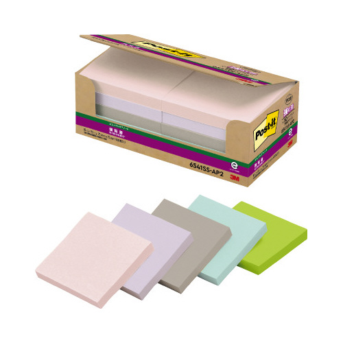 強粘着ノート再生紙６５４１ＳＳ－ＡＰ２多色アソート画像