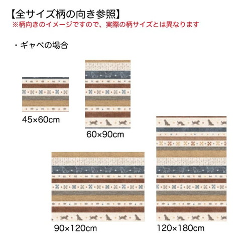 マット　ペット用　60cmx90cm　ギャベ　防滑・消臭・防水マット　ブラウン 表面が滑らかで、ブラウンの色合いが豊かに映える状態