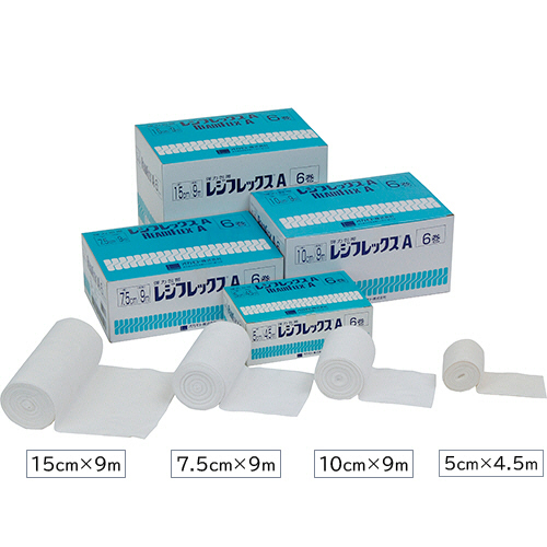 弾力包帯 ﾚｼﾞﾌﾚｯｸｽA 10cm×9m 1箱(6巻)