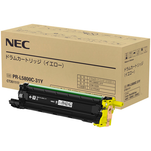 ﾄﾞﾗﾑｶｰﾄﾘｯｼﾞ ｲｴﾛｰ PR-L5800C-31Y 1個画像