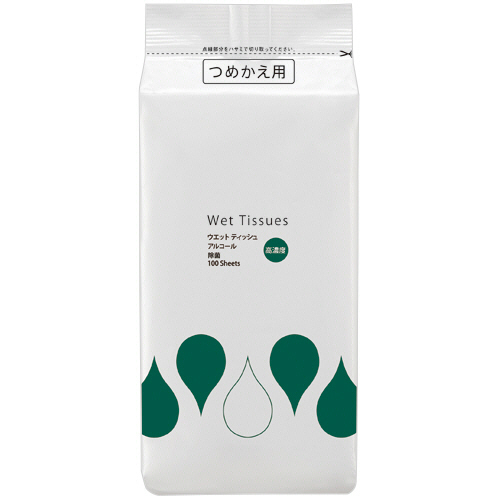 高濃度除菌ｱﾙｺｰﾙｳｴｯﾄﾃｨｯｼｭ ﾎﾞﾄﾙ詰替 1ｾｯﾄ(2000枚:100枚×20ﾊﾟｯｸ)画像