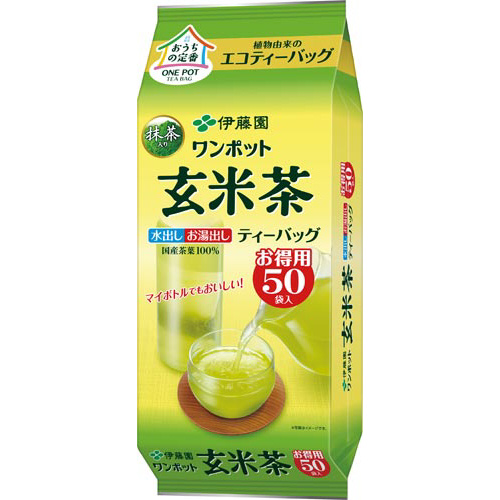 ワンポットエコティーバッグ玄米茶　５０袋