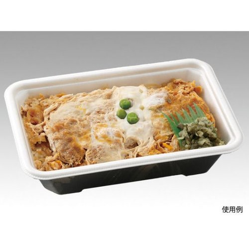 どんぶり容器 MFP極み重-74 備長 本体 エフピコチューパ 透明な容器がカラフルな食材を収めている様子