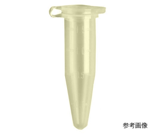 QSP マイクロチューブ 1.5mL 目盛付 イエロー 39.5mm バルク(500本入) イエロー画像