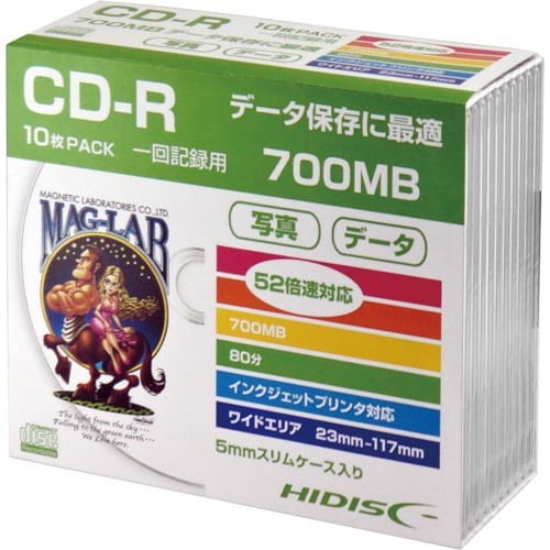 ＣＤ－Ｒ　データ用　スリムケース１０枚画像