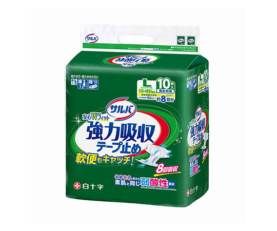サルバ　強力吸収テープ止め　L　10枚入×4袋画像