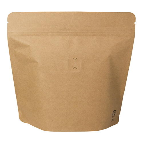 アルミスタンドチャック付袋（茶・インナーバルブ付き・200g）画像