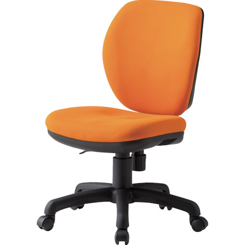 ＴＯＫＩＯ　オフィスチェア　肘なし　オレンジ画像