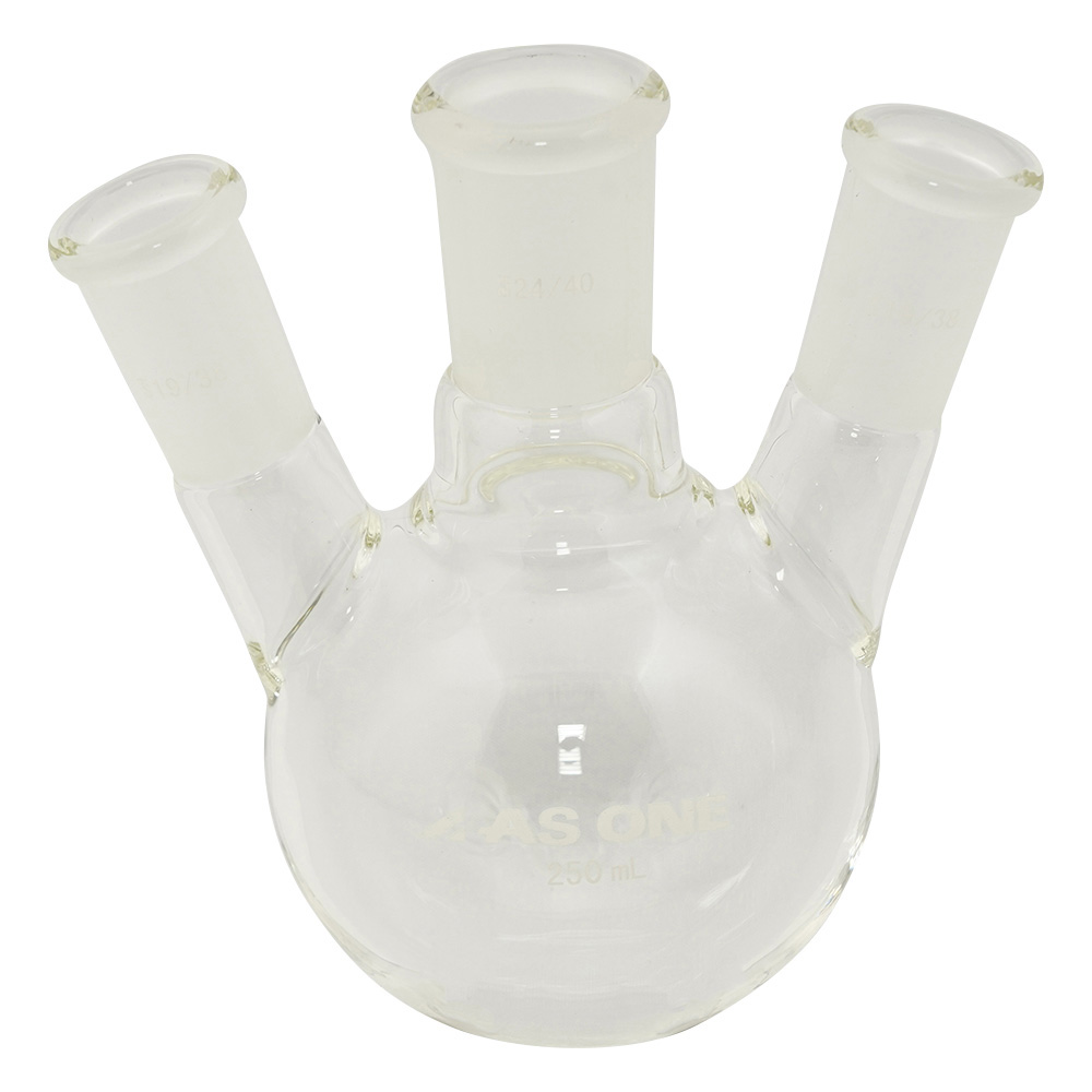 三つ口フラスコ　250　側管摺合　19/38画像