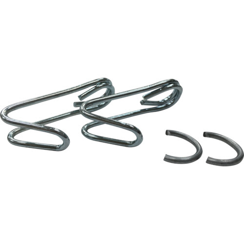 金具 ｺﾞﾑﾛｰﾌﾟ金具Dｾｯﾄ ﾐﾆﾌｯｸ 止金具 4.2-6用 1ｾｯﾄ画像