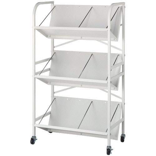 高耐荷重傾斜ﾌｧｲﾙﾜｺﾞﾝ 3段 ﾎﾜｲﾄ 1台