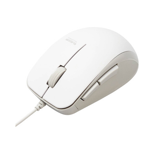 ＢｌｕｅＬＥＤマウス　有線　ホワイト画像
