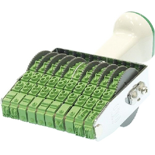 ﾃｸﾉﾀｯﾁ回転印 欧文10連 2号 明朝体 1個画像