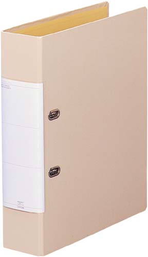 Ｄ型リングファイルくるみ貼りＡ４　背幅６９ｍｍ薄肌画像