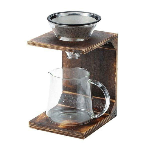 コーヒー ドリッパーセット 570ml 木製 キャプテンスタッグ画像
