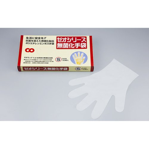 ポリ手袋 ゼオ 無菌化手袋 S シーピー化成画像