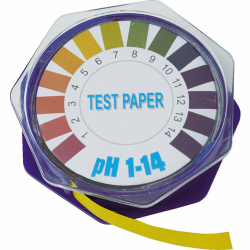 pH試験紙 ﾛｰﾙﾀｲﾌﾟ 7mm×5m Ph1-14 1個画像