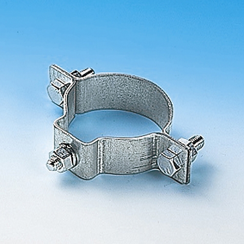 ポール用標識取付金具（片面表示用）　適合径：60.5mmΦ　スチール製画像