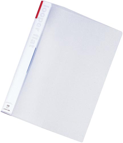 ルーパーフラットファイル　Ａ４縦　赤　１冊画像