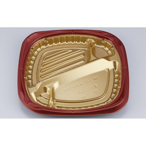 シーピー化成 弁当容器 CBFまろん12-1 GR 本体画像