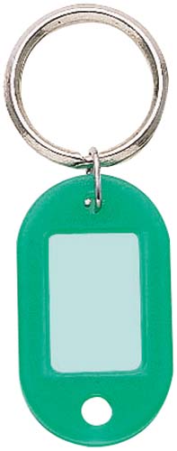 キーホルダー型名札パック入り３色　２３×１７ｍｍ画像